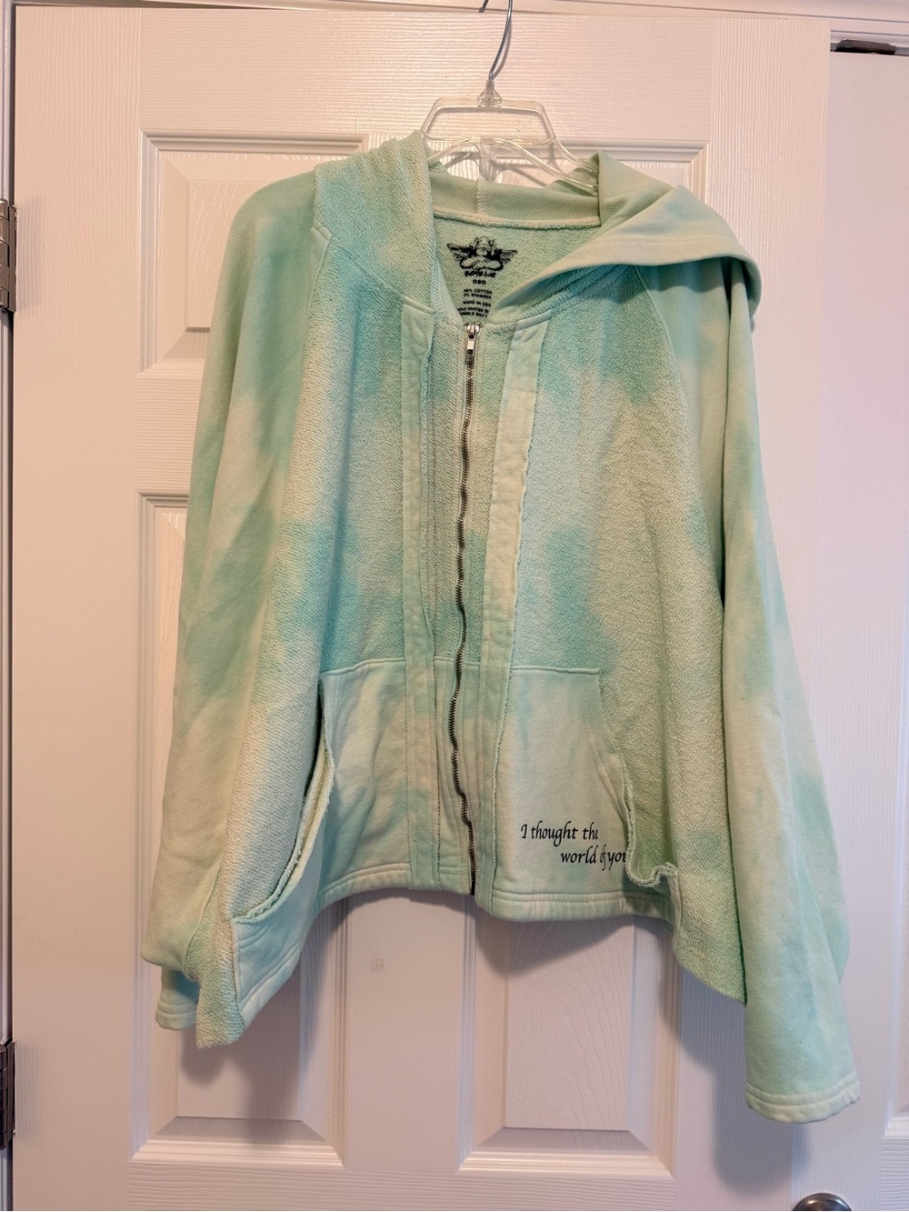 Boys Lie Hooded Zip Up Poncho Sweatshirt